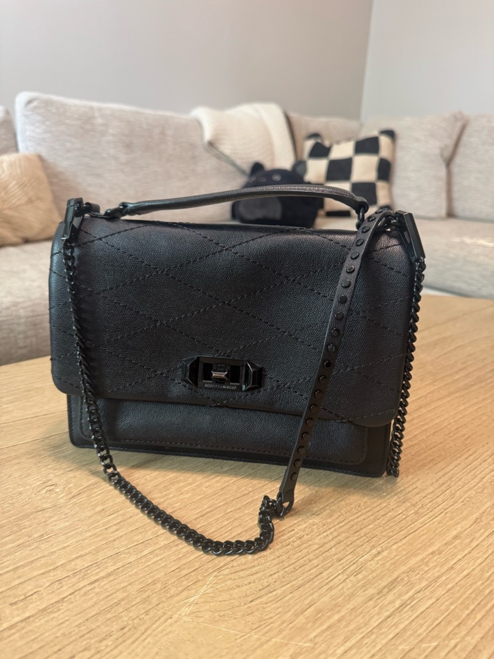 Rebecca Minkoff Black Quilted Mini Top-Handle  or Shoulder Bag